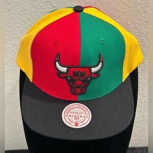 Mitchell & Ness Red and Yellow Cap